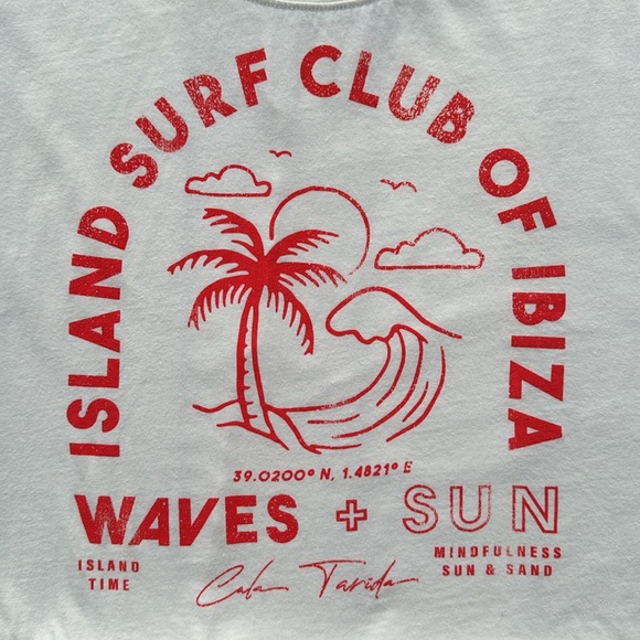 Ascot & Hart Tops - Ibiza Island Surf Club Tee Shirt